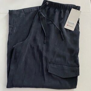 lululemon Black Silky Cargo Trousers